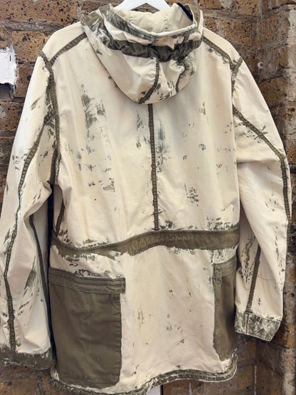 Stone Island Hand Corrosion Field Jacket 2017 (L) | Large, Cream