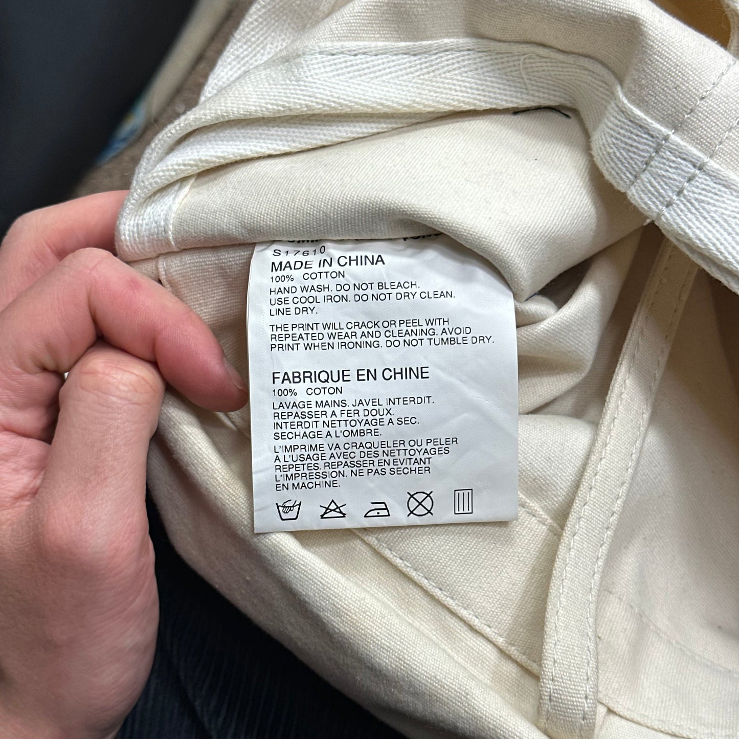 CDG SHIRT 00’s Canvas Spellout Messenger Bag