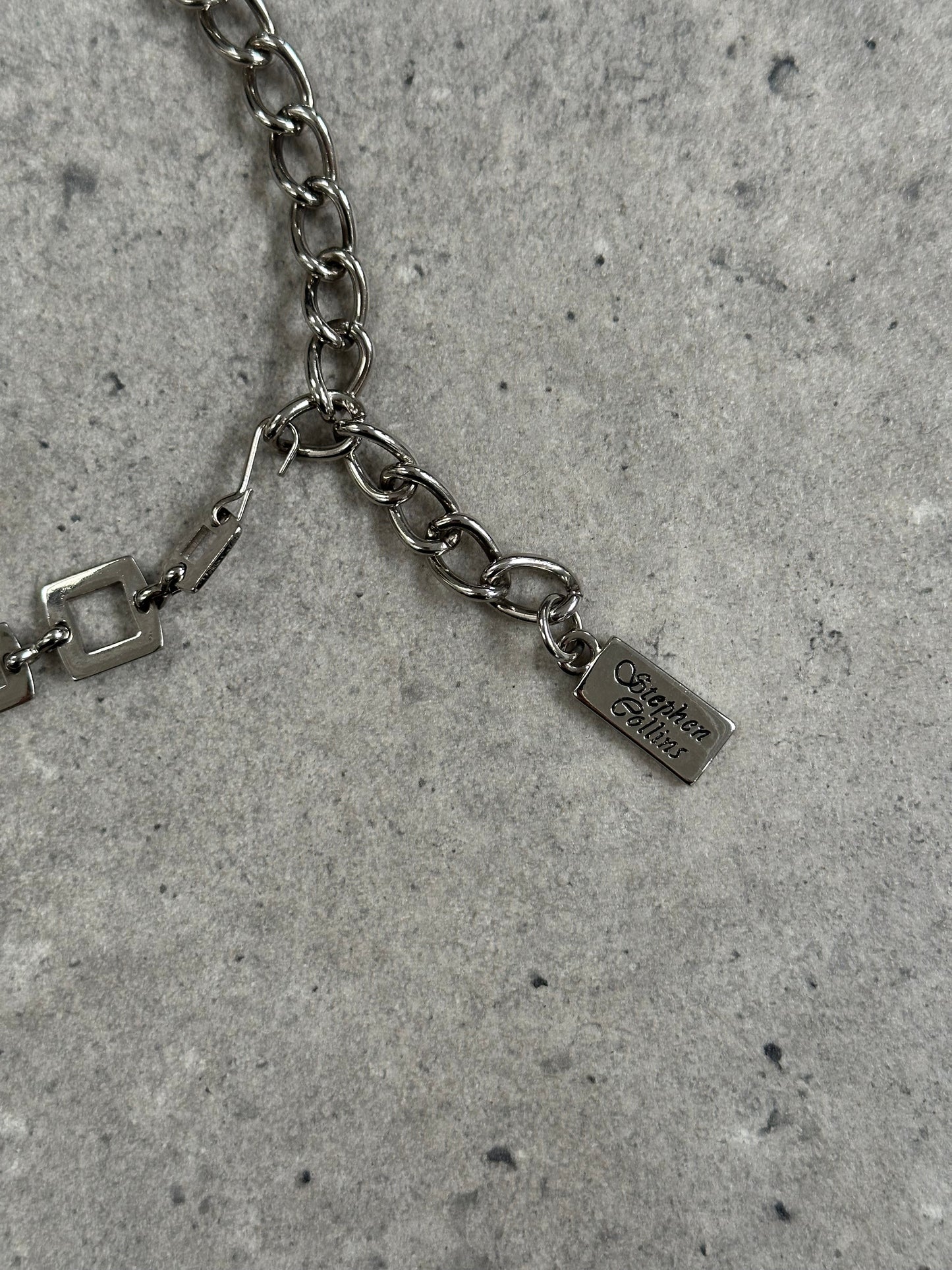 Vintage 1990s Metal Chain Belt - One size