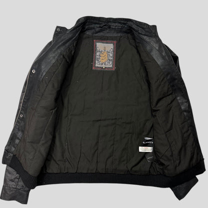Kathrine Hamnett 00’s Poly Cotton Moto Bomber Jacket - M/L | Default Title, Black