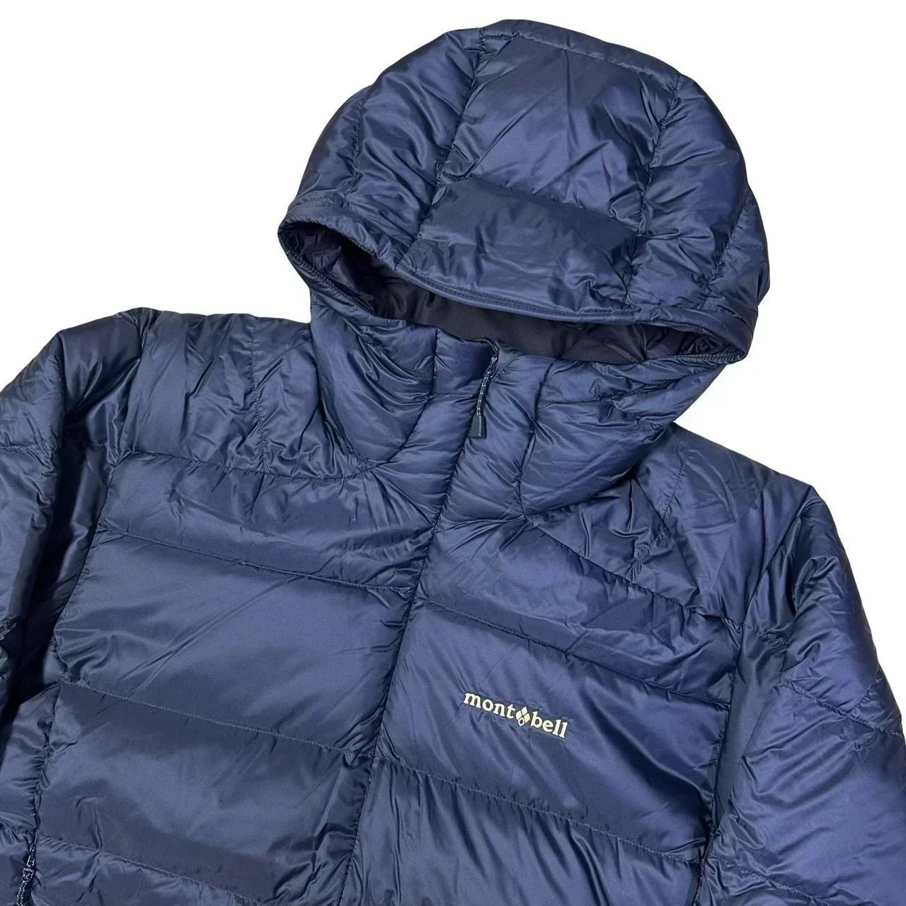 Montbell Light Alpine Down Puffer Jacket In Navy Blue (L) | Large, Navy