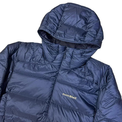 Montbell Light Alpine Down Puffer Jacket In Navy Blue (L) | Large, Navy
