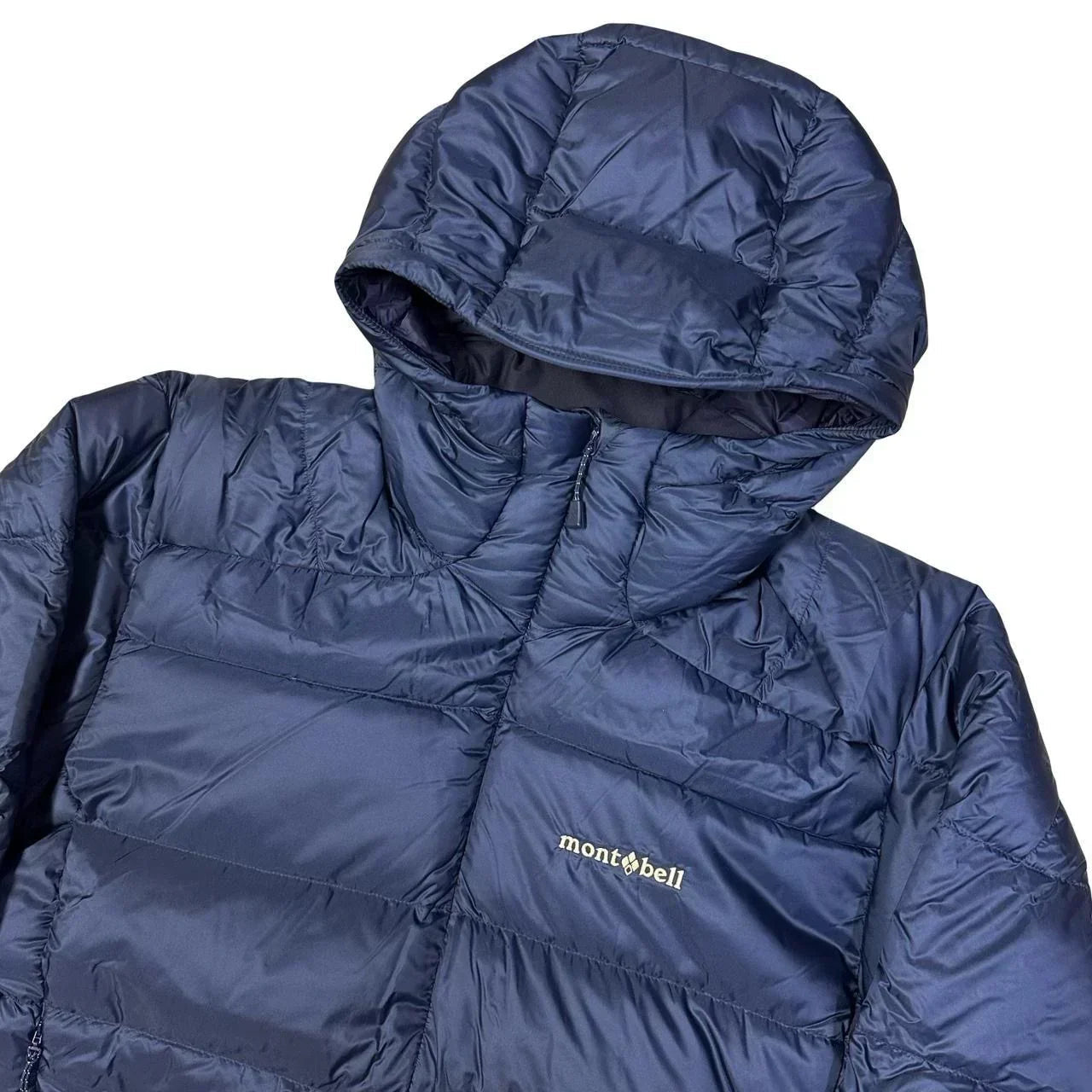 Montbell Light Alpine Down Puffer Jacket In Navy Blue ( XL )