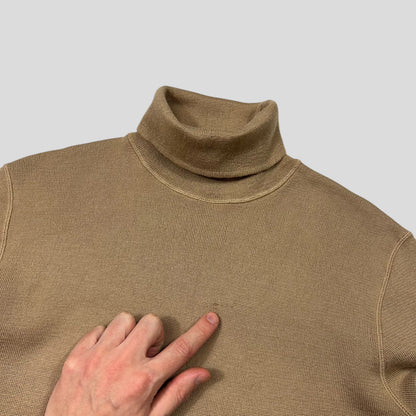 Prada Sport 00’s Ventilated Roll-neck Camel Knit Jumper - IT48 | Default Title, Multicoloured
