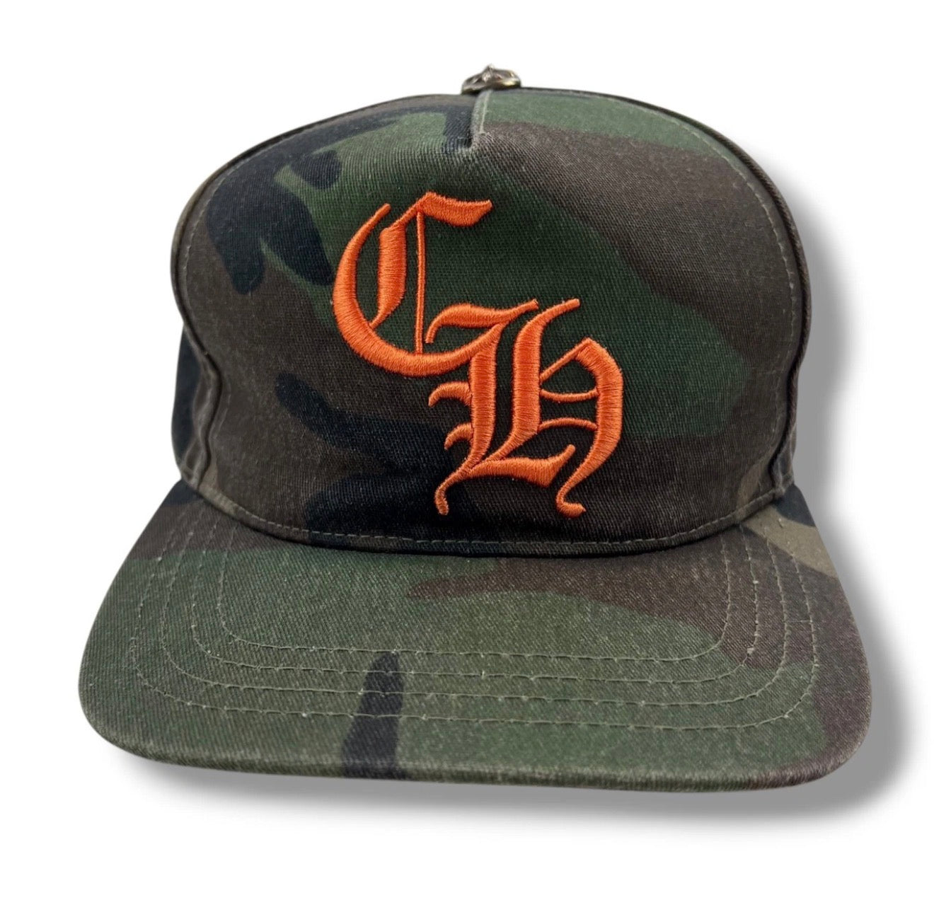 Chrome Hearts Embroidered CH Logo Camo Baseball Cap | O/S, Camo