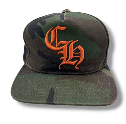 Chrome Hearts Embroidered CH Logo Camo Baseball Cap | O/S, Camo