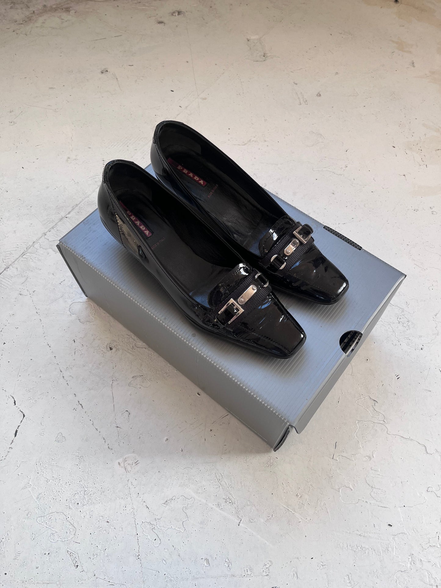 Fw2005 prada sport heels | BLACK, Black
