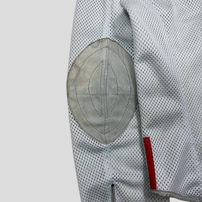 Prada Sport SS00 Technical Mesh + Leather Moto Jacket - IT44