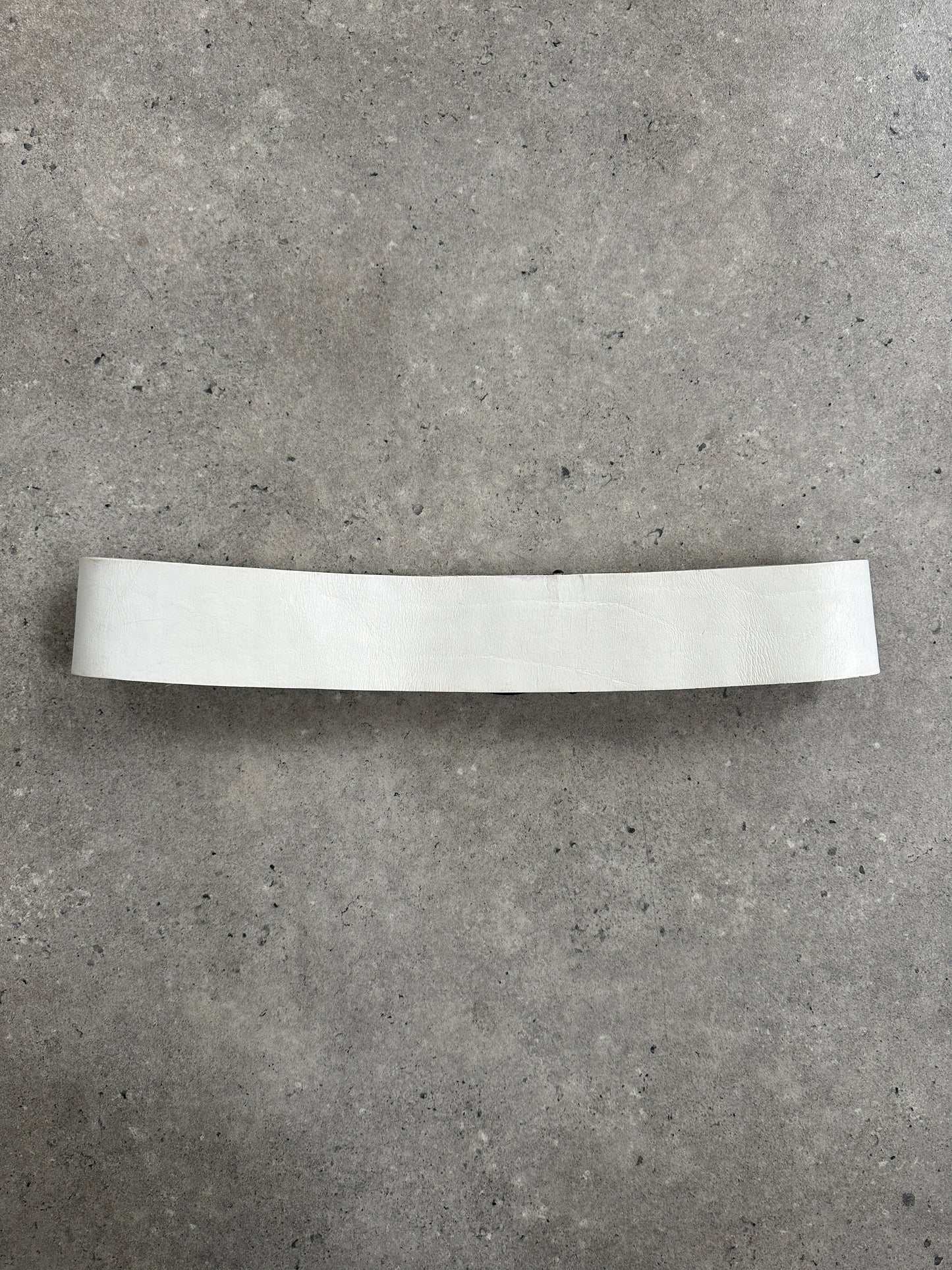 Italian Vintage 1990s Chrome Chunky Leather Belt - W32-34