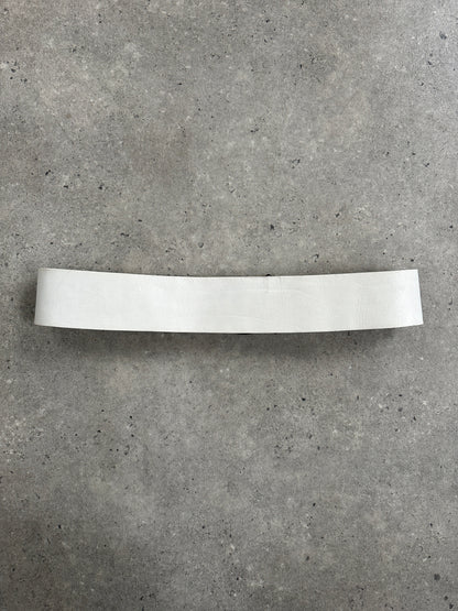 Italian Vintage 1990s Chrome Chunky Leather Belt - W32-34