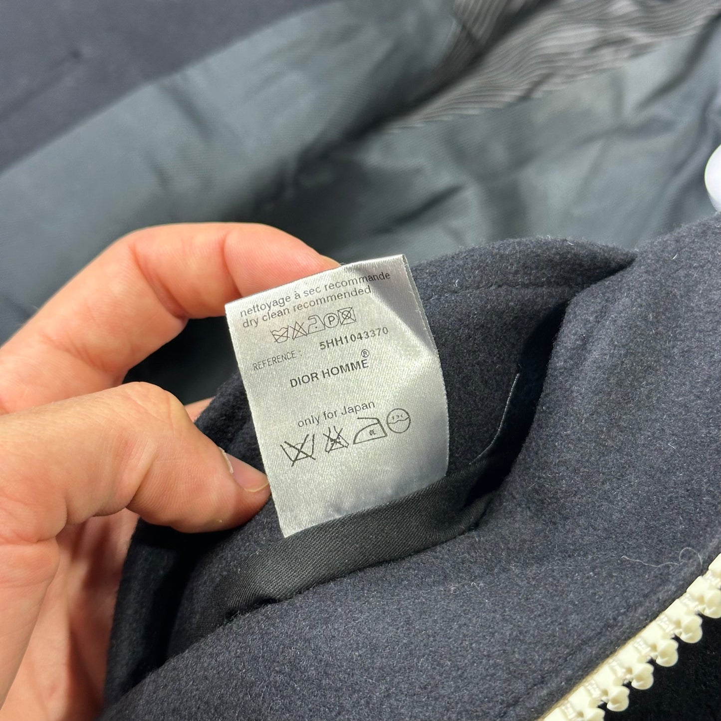 Dior AW05 by Hedi Slimane Contrast Piped Wool Varsity Jacket - IT52 (M/L) | Default Title, Multicoloured