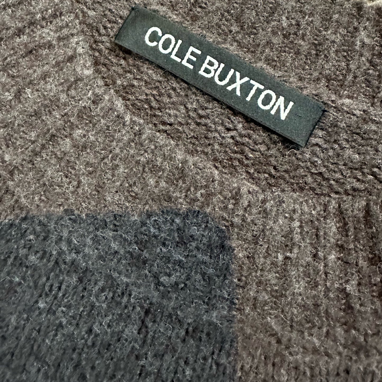 Cole Buxton Mohair Knit Pullover Logo Jumper