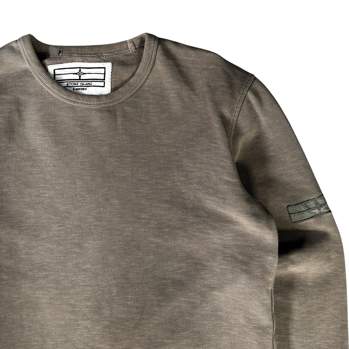 Stone Island Denims 2007 Khaki Cotton Jumper L | Large, Brown