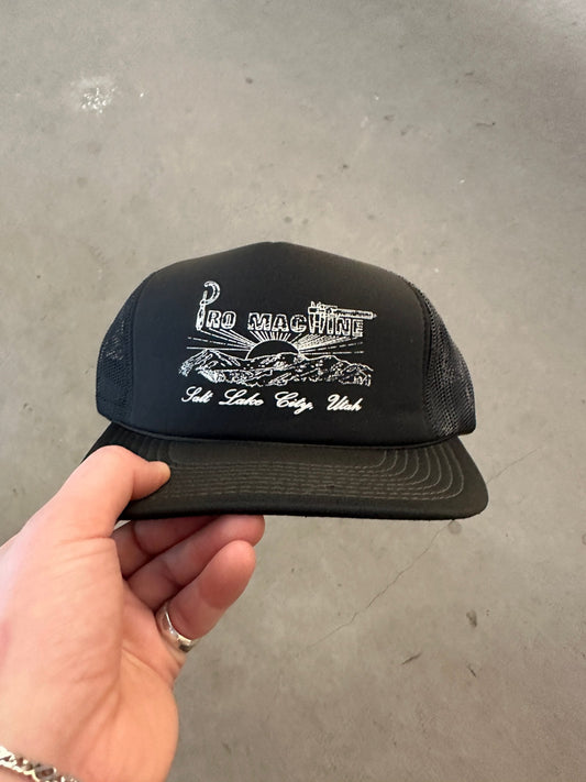 1990's Pro Machine Trucker Cap | O/S, Black