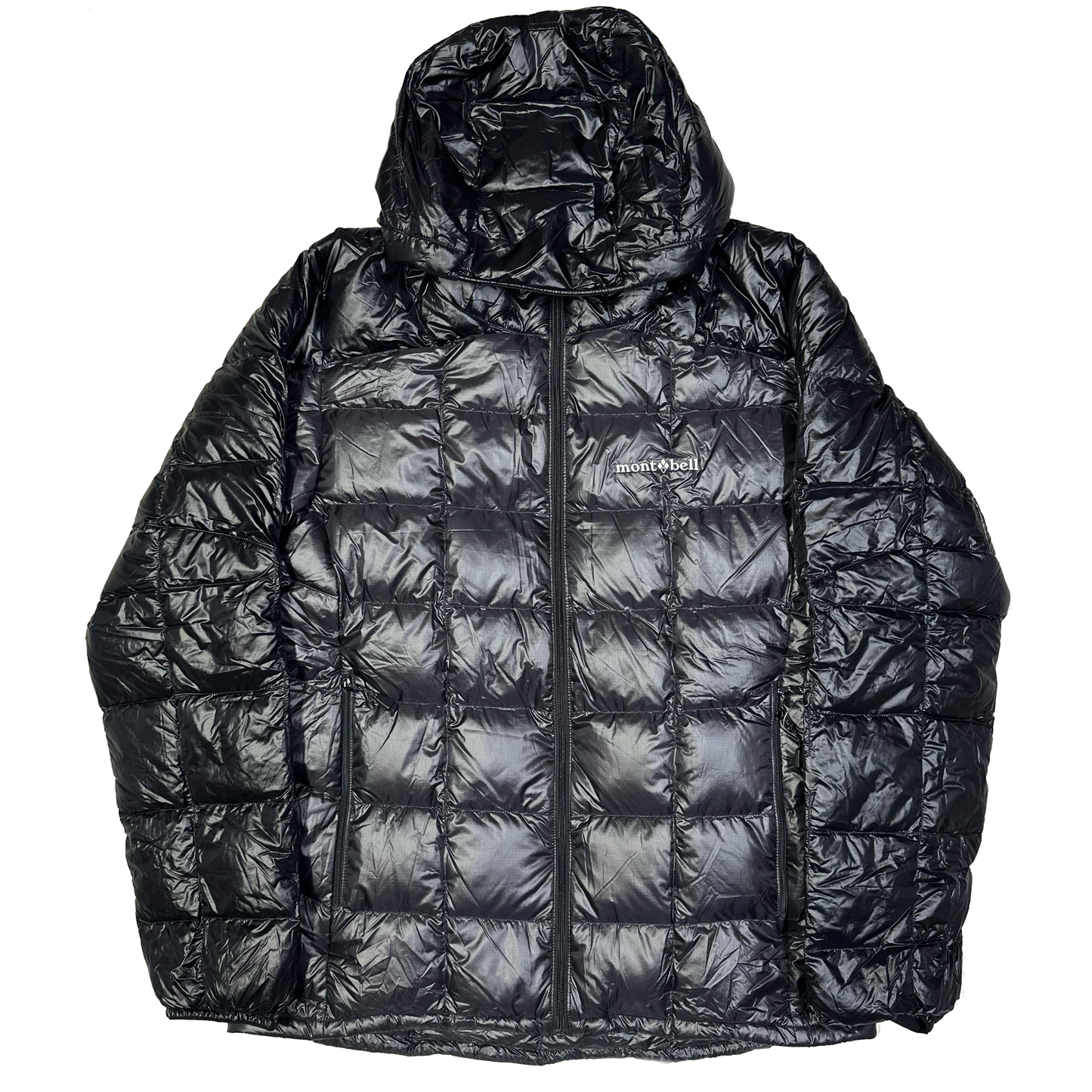 Montbell Superior Down Parka Puffer Jacket In Black & Grey ( L )
