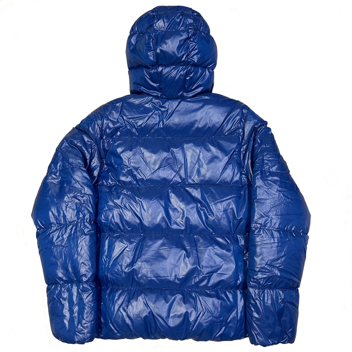 Duvetica Puffer Jacket In Blue & White ( L )