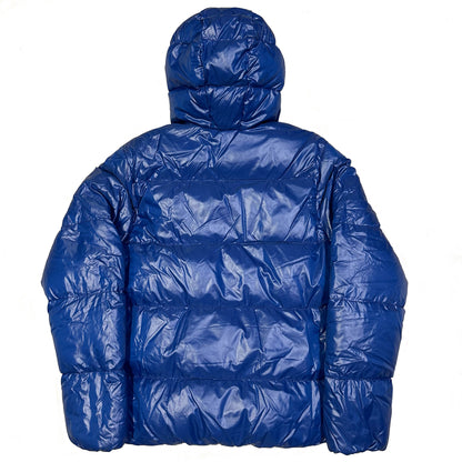 Duvetica Puffer Jacket In Blue & White ( L )