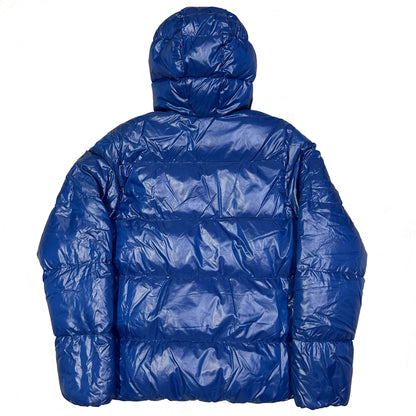 Duvetica Puffer Jacket In Blue & White ( M )