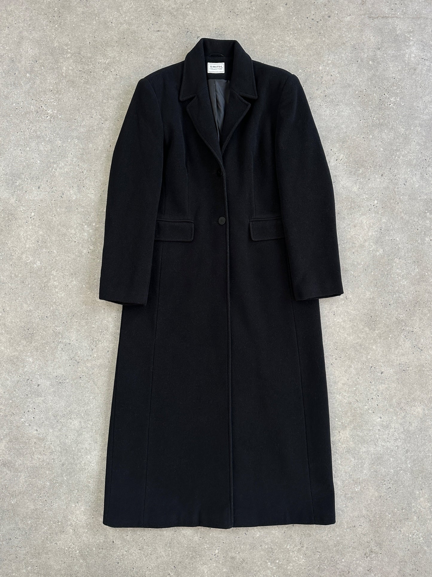 Vintage 1990s Wool Floor Length Coat - S/M