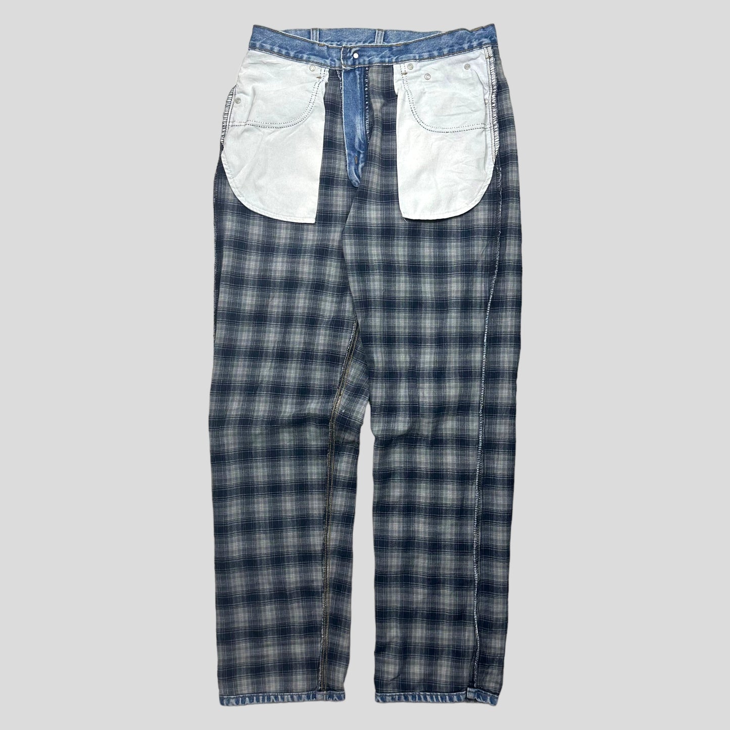 Carharrt 00’s Flannel Lined Light Wash Denim Jeans - 32-34