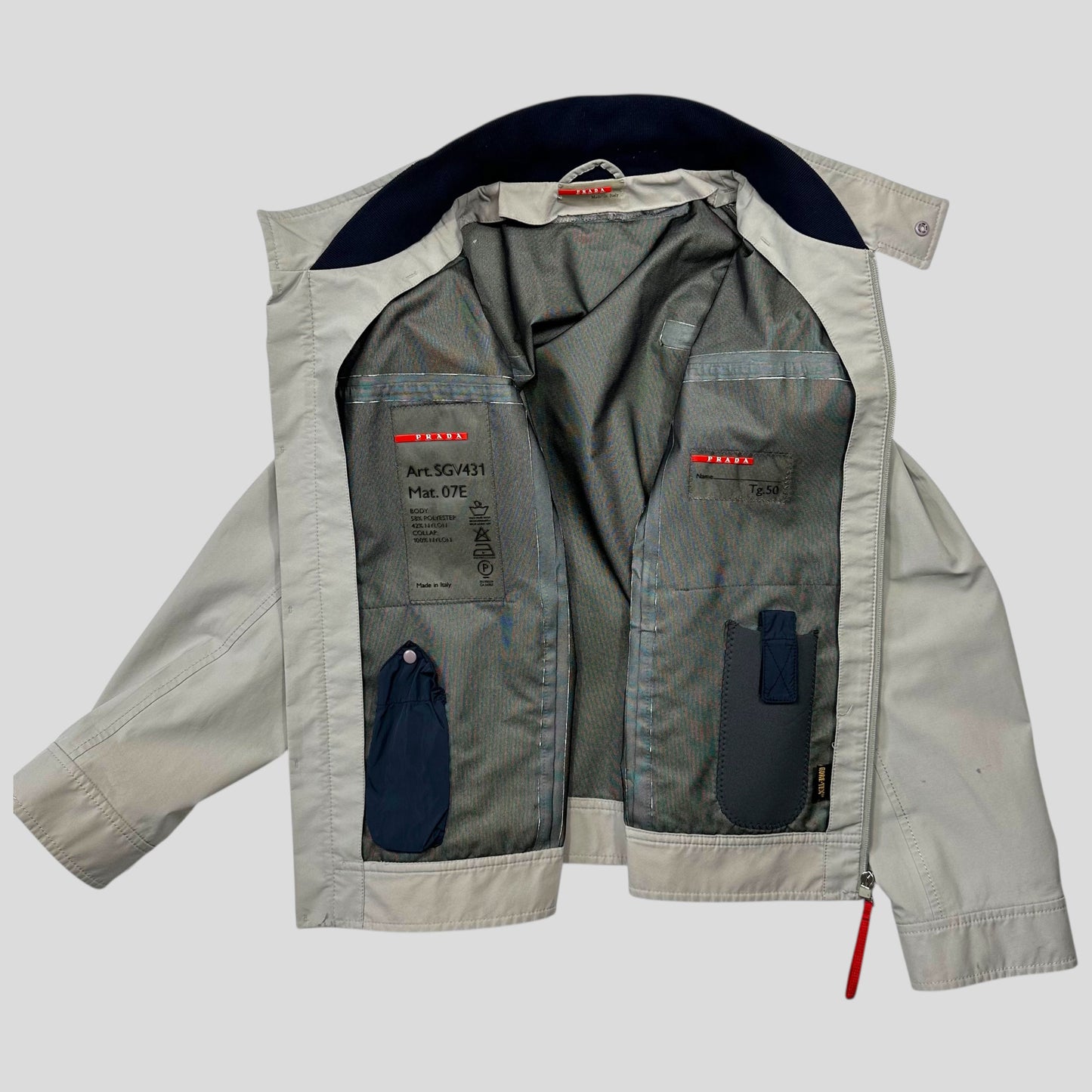 Prada Sport SS00 Goretex Moto Jacket with Neoprene Multipockets - IT50 (M)