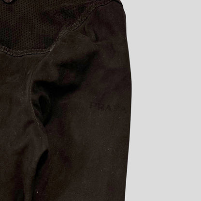 Prada Sport 2006 Leather Suede Perforated Western Jacket - IT52 (M) | Default Title, Multicoloured
