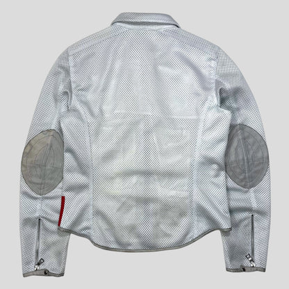 Prada Sport SS00 Technical Mesh + Leather Moto Jacket - IT44