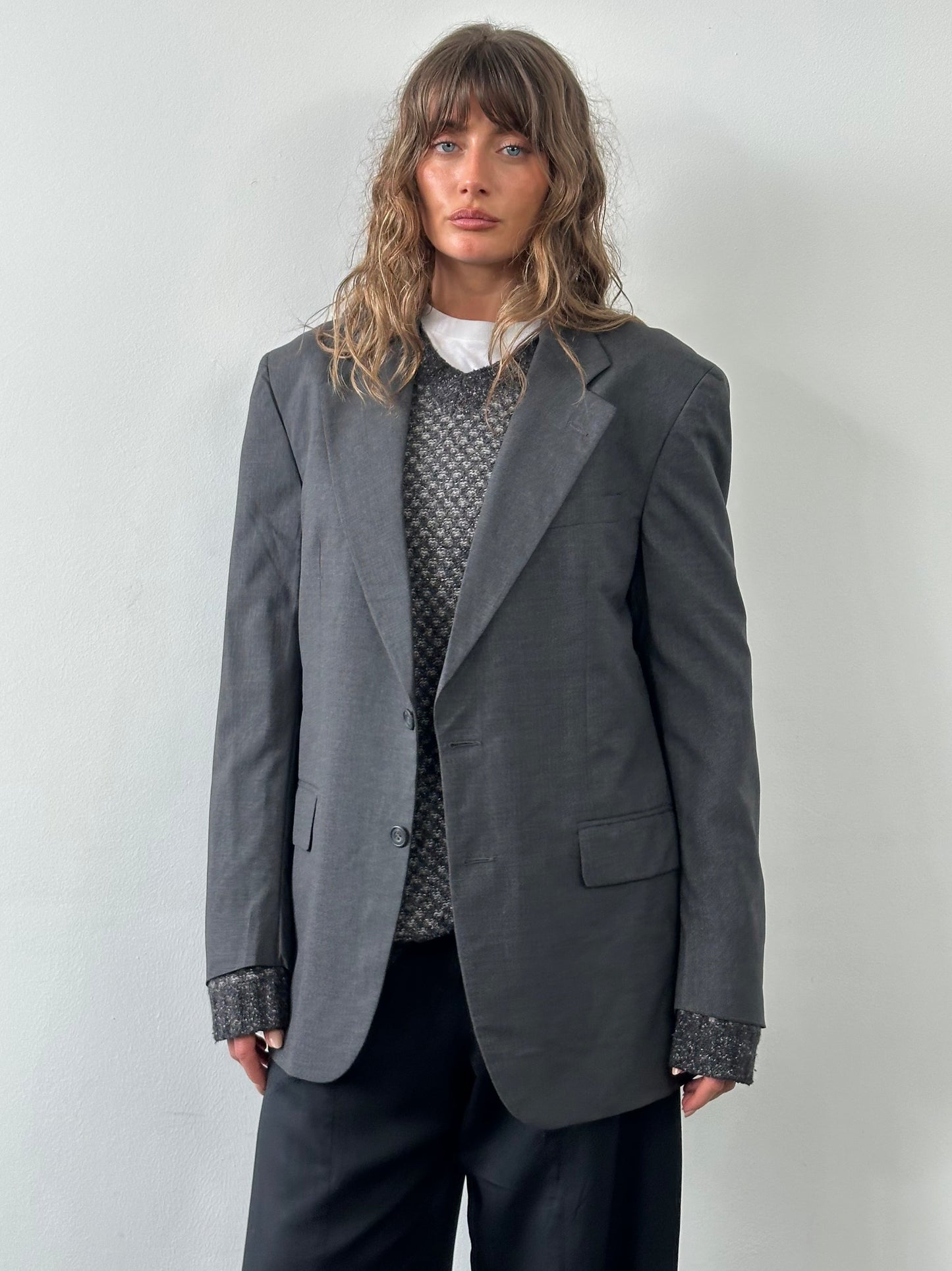 Loro Piana 1990s Pure Wool Single Breasted Blazer - 42R/XL