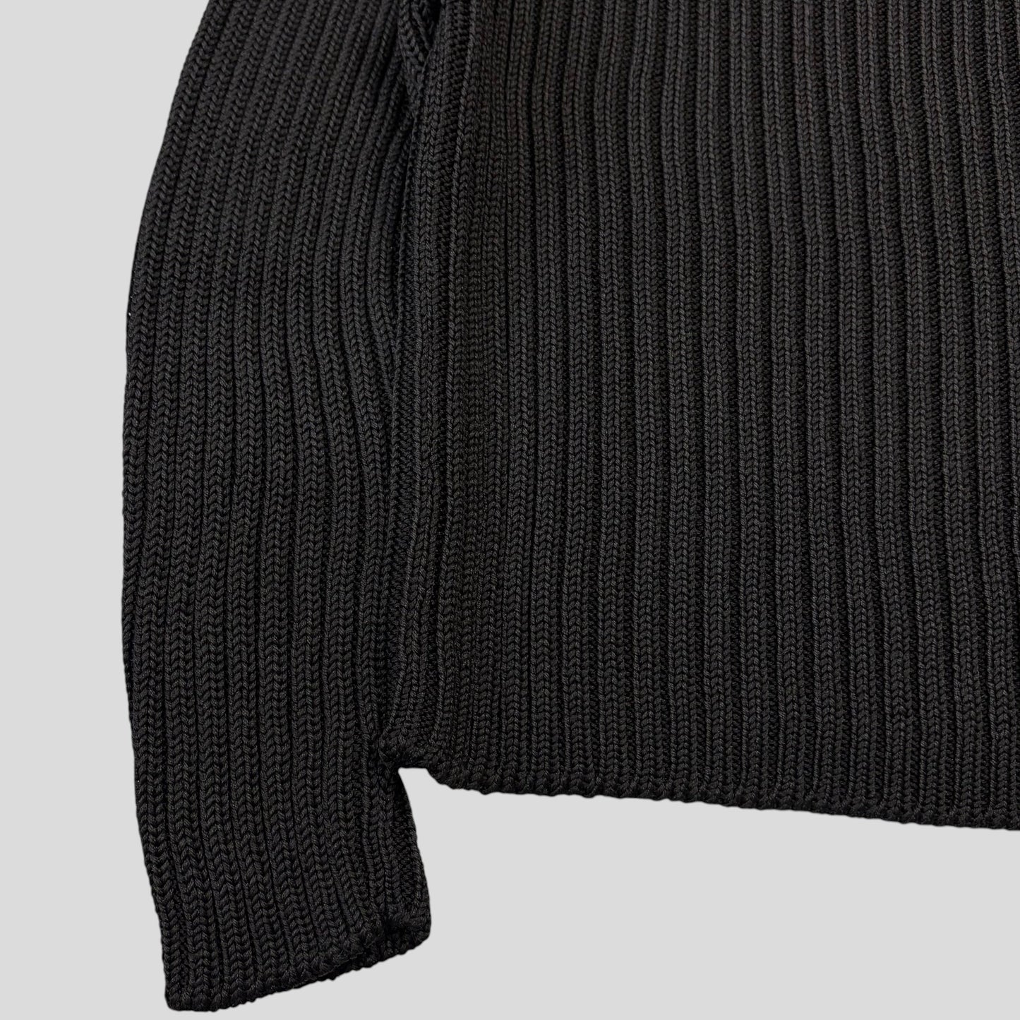 Gucci by Tom Ford 00’s Polypropylene Cable Knit Jumper - M/L | O/S, Black
