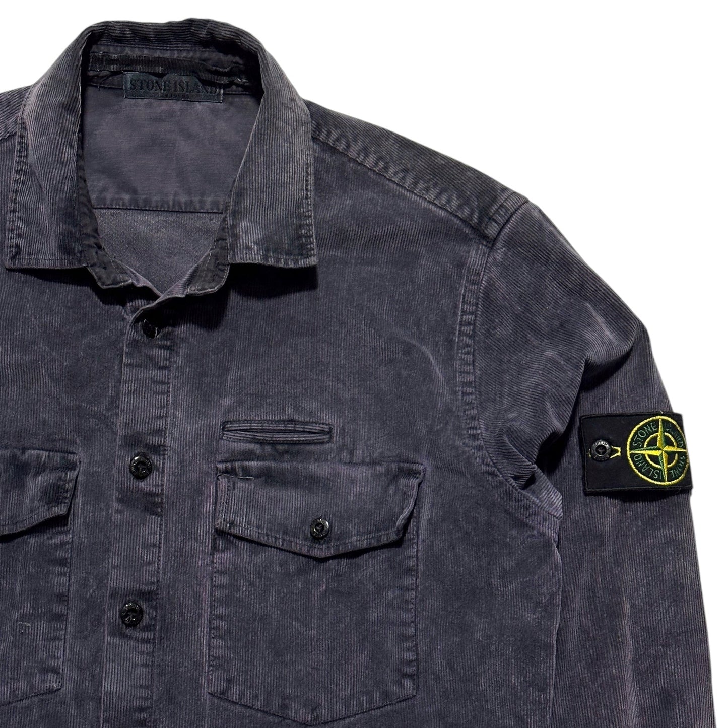 Stone Island Button Up Thin Corduroy Shirt