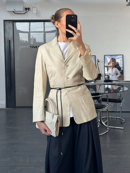 Gianni Versace 1990s Leather Jacket - S