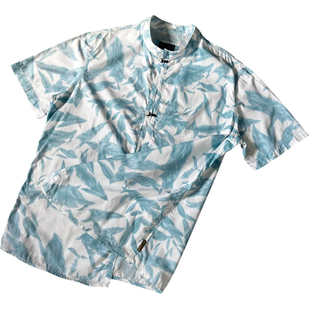 Armani Jeans 00's Botanic Pattern Button Loop Shirt L | Large, Multicoloured