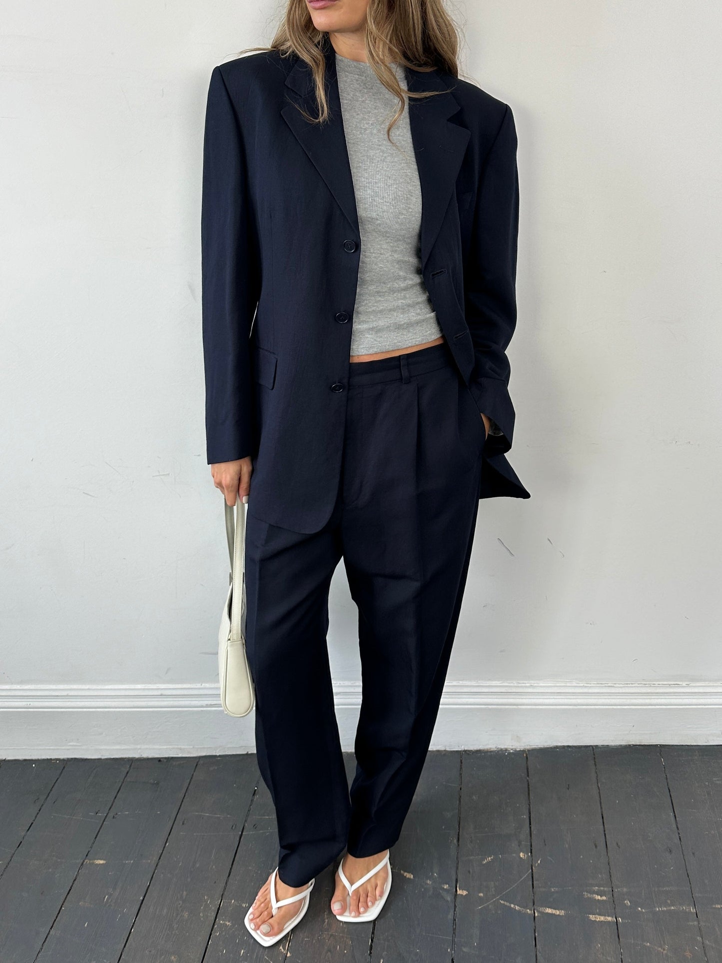 Yves Saint Laurent Linen Silk Single Breasted Suit - 42R/W34
