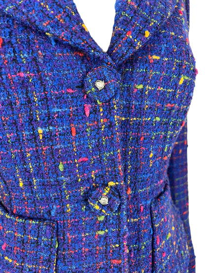 Versace early 1990s boucle skirt suit