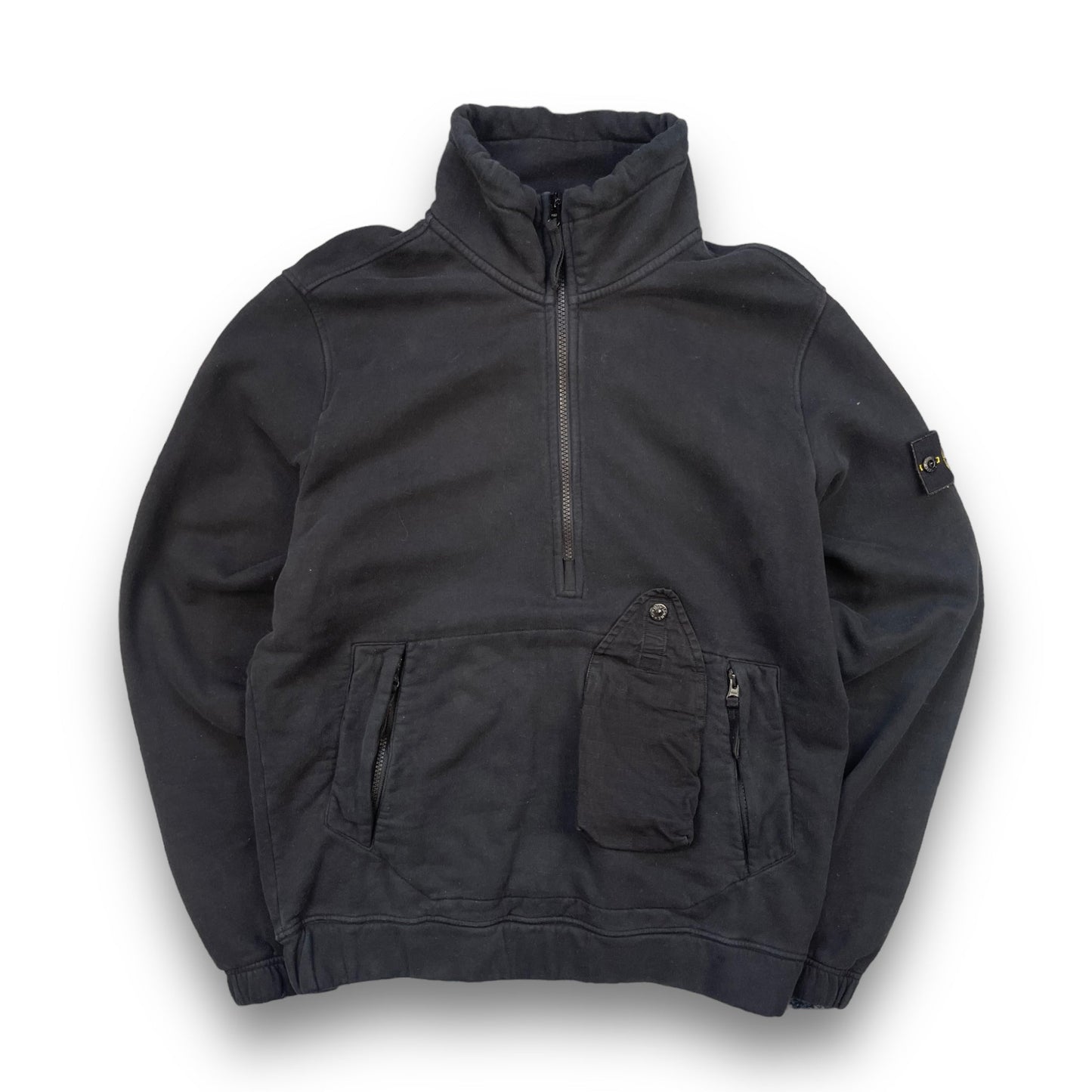 AW2020 Stone Island 1/4 Zip Jumper (M) | Default Title, Black