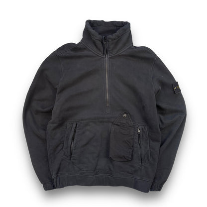 AW2020 Stone Island 1/4 Zip Jumper (M) | Default Title, Black