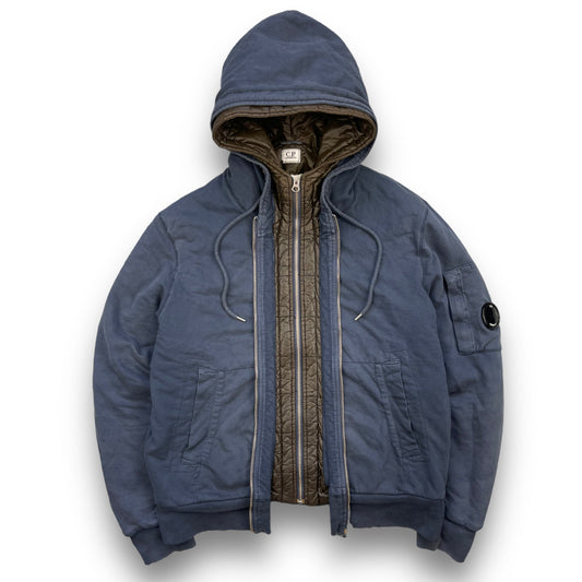 CP Company Dual Layer Hoodie (L) | Default Title, Brown