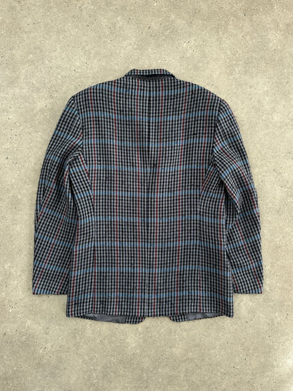 Christian Dior Monsieur 1990s Brushed Wool Houndstooth Blazer - 42R/XL