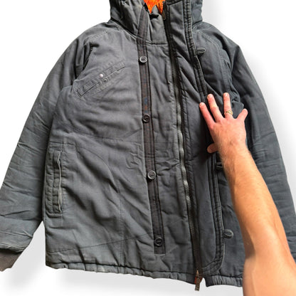 2000's Maharishi Asymmetric Zip Padded Parka (L) | Large, Camo