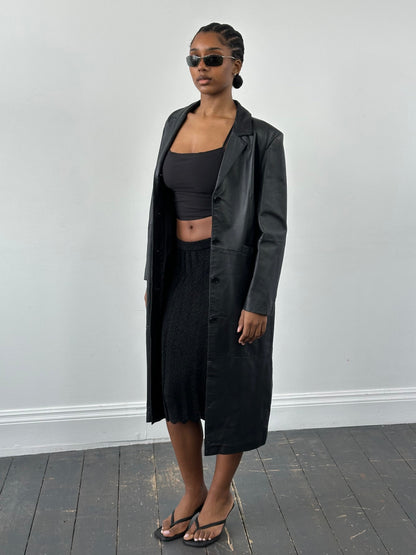 Vintage 1990s Knit Mini Skirt - W26-30