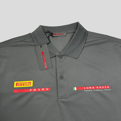 Prada Americas Cup 2024 Logo Pique Polo - S/XXL