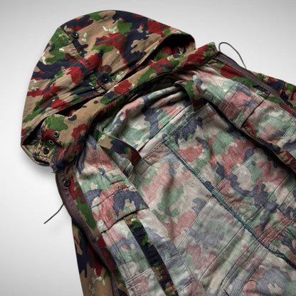 Swiss Army Camo Mesh Beekeeper Hood Jacket (90s)