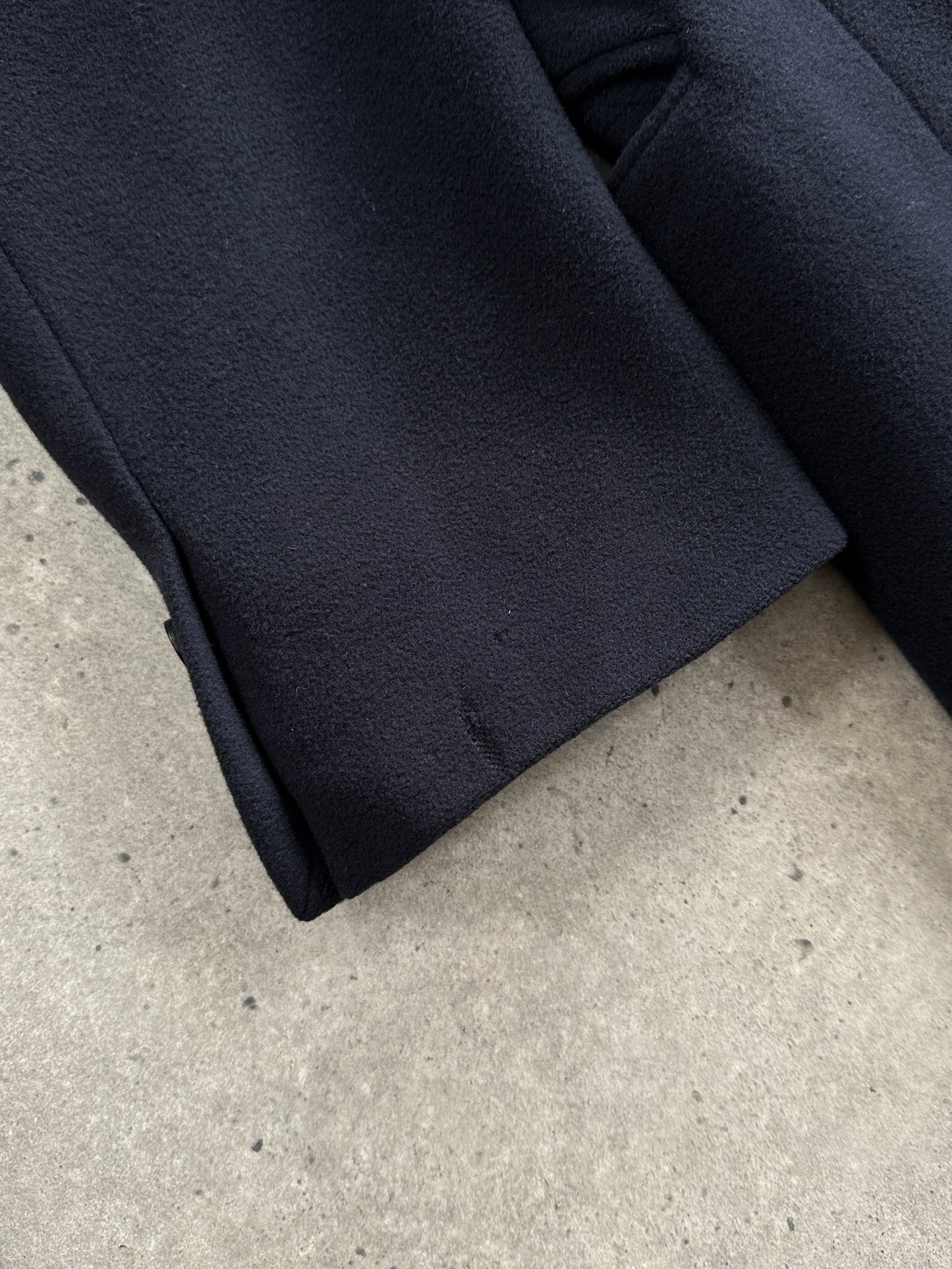 Emporio Armani 1990s Wool Cashmere Double Breasted Coat - L/XL