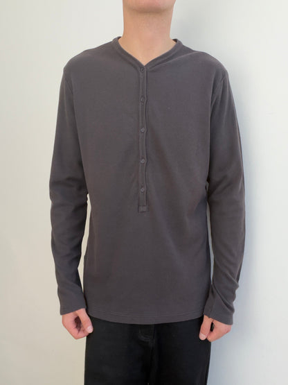 Dolce&Gabbana Henley | Large, Charcoal
