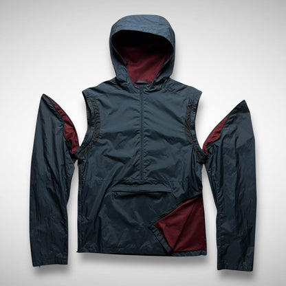 Kenzo 2-in-1 Hooded 1/2 Zip Jacket/Vest (2000s)