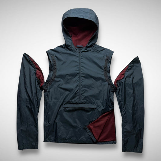 Kenzo 2-in-1 Hooded 1/2 Zip Jacket/Vest (2000s)
