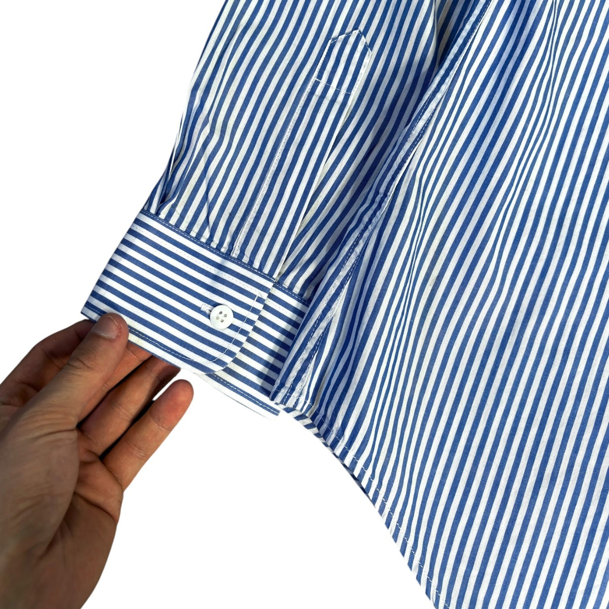 Armani Jeans 00’s Striped Longsleeve Shirt L | Large, Blue