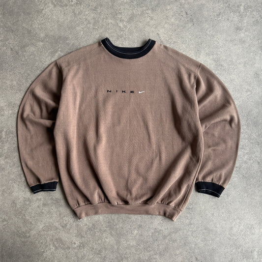 Nike 1990s heavyweight embroidered sweatshirt (XL)