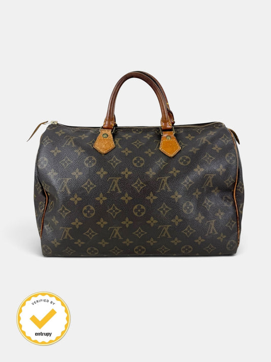 90s Louis Vuitton Speedy 35 Handbag | O/S, Brown