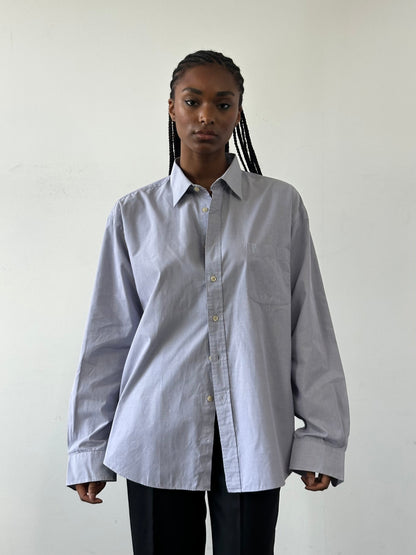 Yves Saint Laurent Pour Homme 2000s Cotton Logo Shirt - L/XL